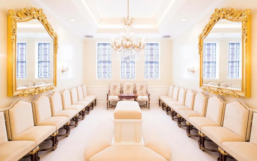 Sealing room in a Church of Jesus Christ Temple